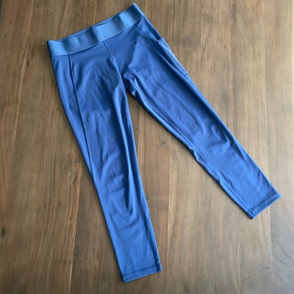 Adidas Women’s Alphaskin blue mesh legging size Small - Picture 2 of 5